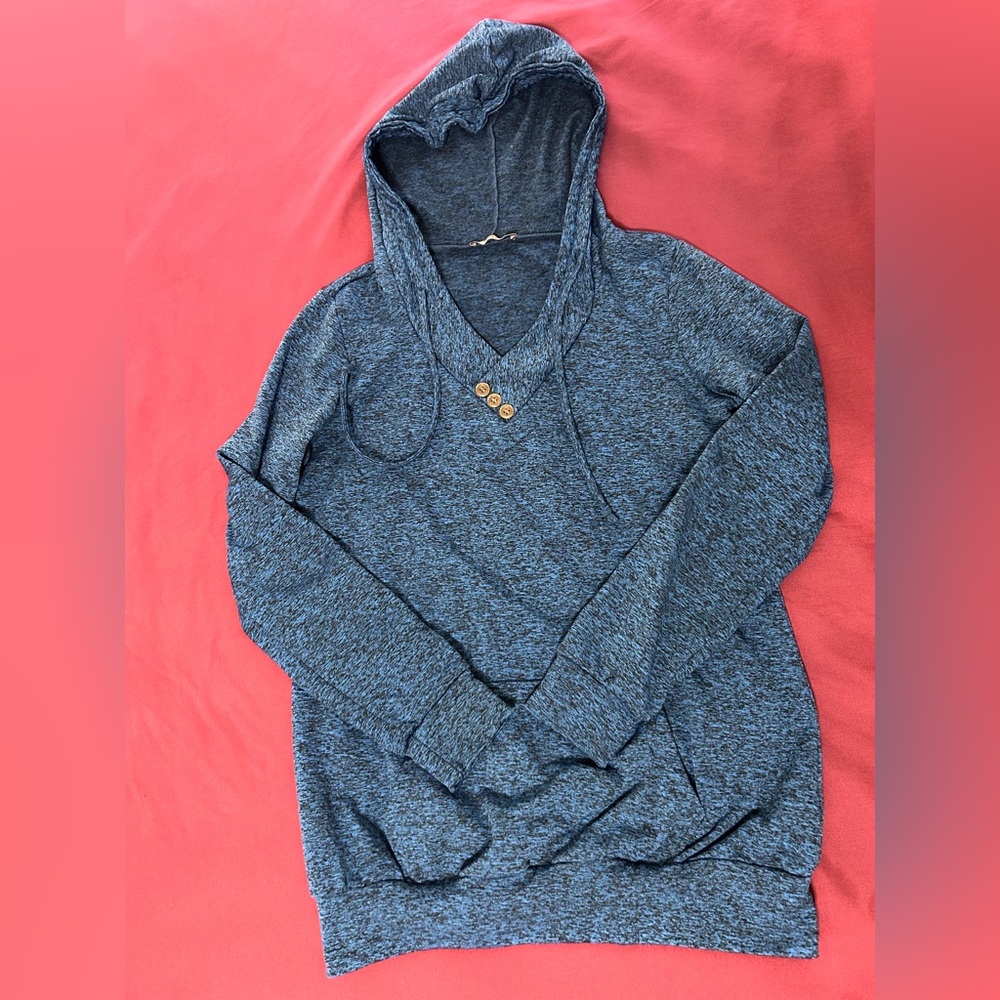 Blue hoodie